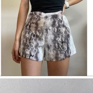 Gianni Bini snakeskin shorts